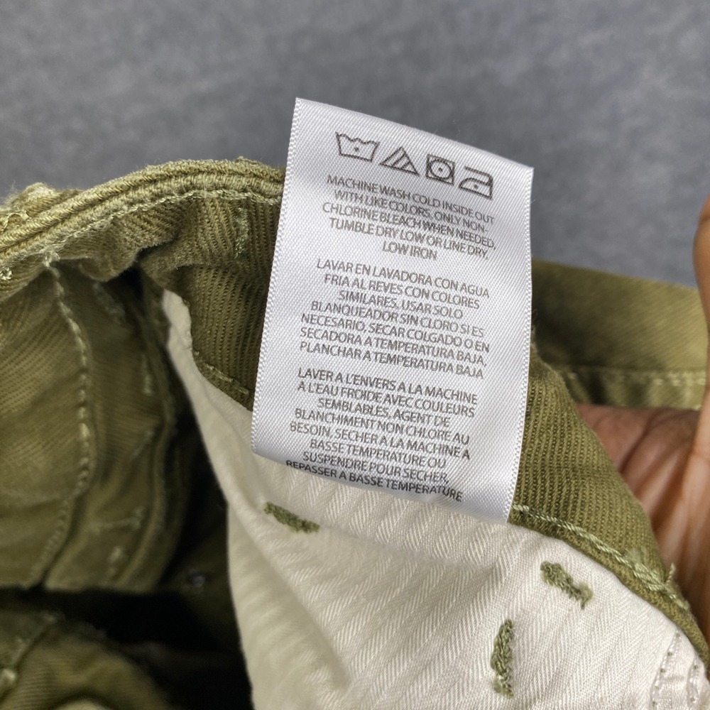 Wrangler x STAUD Women Olive Green High Rise Flare Jeans Size 28 112363604 - Picture 4 of 8